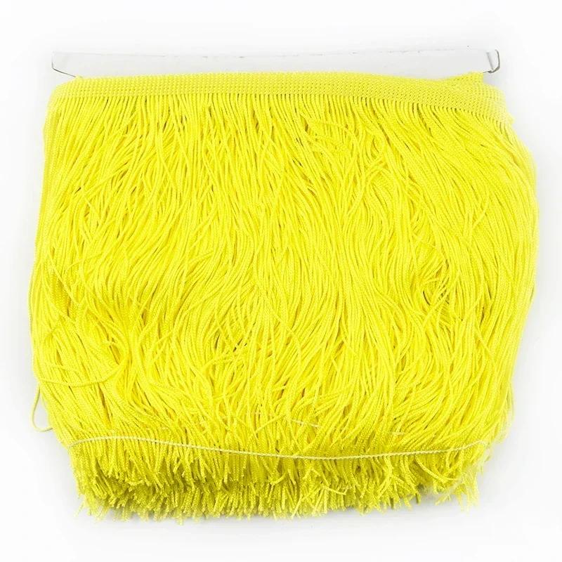 5M Meetee Polyester Tassel Fringes 10-30cm Lace Trim Ribbon for Dress Curtain Decorative Ribbons Fringe Fabric Sewing Accessory