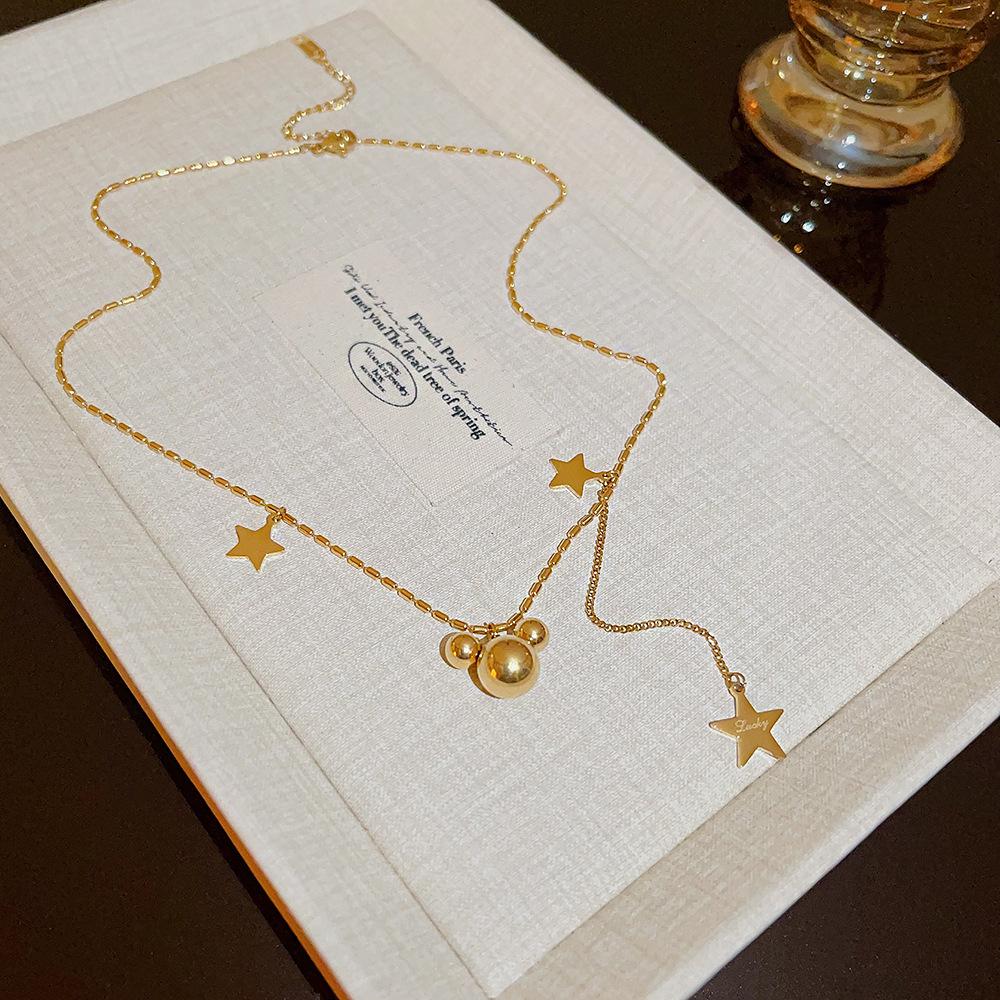 Elegant Titanium Steel Necklace: Chic, Durable, Non-Fading Design for Women