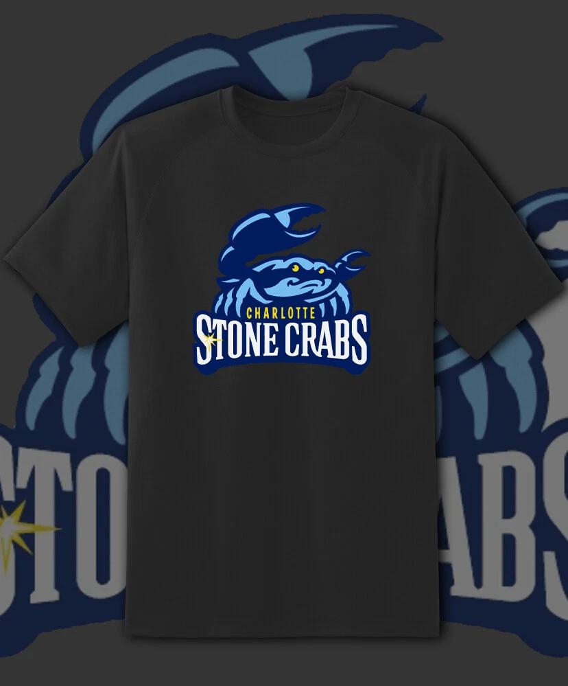 Charlotte Stone Crabs Milb Team Logo Milb T Shirt Youth M - Adult 6XL Fast Ship L