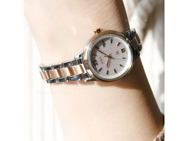 ORIENT iO Natural & Plain RN-WG0415A Solar Watch MOP Dial Silver Gold 27.6mm NEW