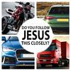 Car Stickers Bumper Jesus Auto Removable Decoration Do You Follow Jesus This Closely Car Stickers For Safe Driving Truck Wall