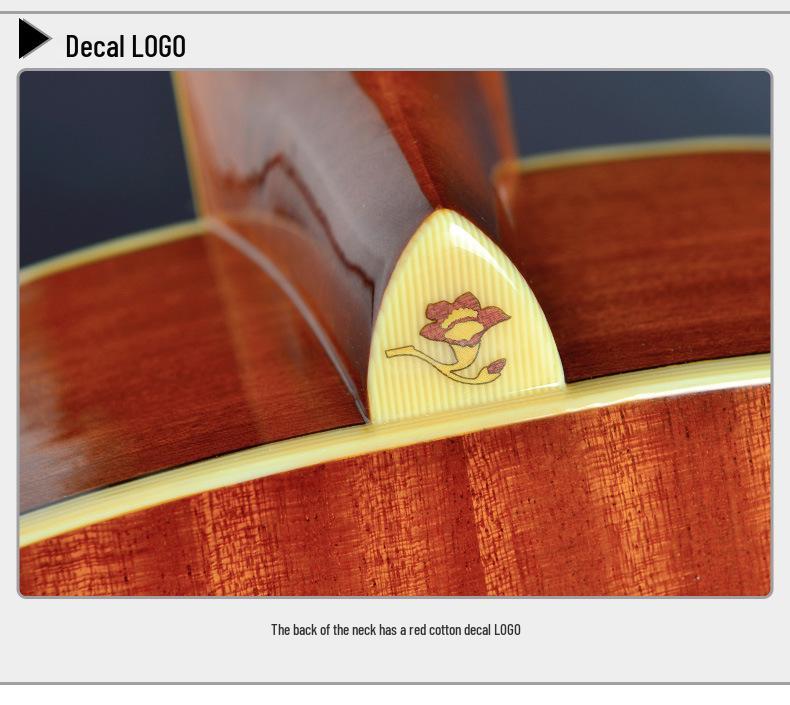 Hongmian SD222 Solid Wood 41-Inch Acoustic Guitar - Steel String, Western Style, Iconic Domestic Brand