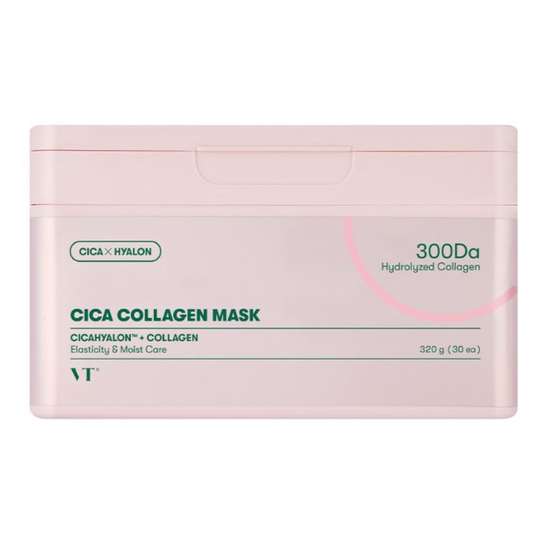 VT Cosmetics Cica Collagen Mask Soothing Firming Hydrating Sheet Mask 30pcs