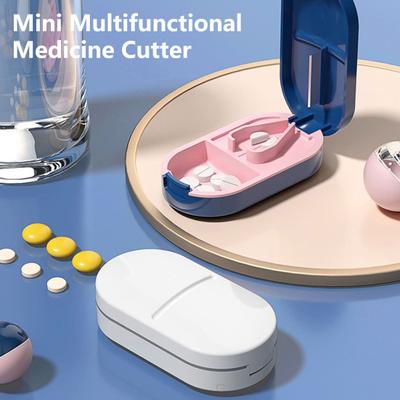 Item Storage Dustproof Durable Compact Size Pill Splitter Mini Tablet Organizer Box Travel Pill Organizer