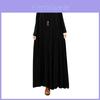 Elegant Plus Size Women Cotton Long Sleeve Vintage Kaftan Casual Maxi Dress