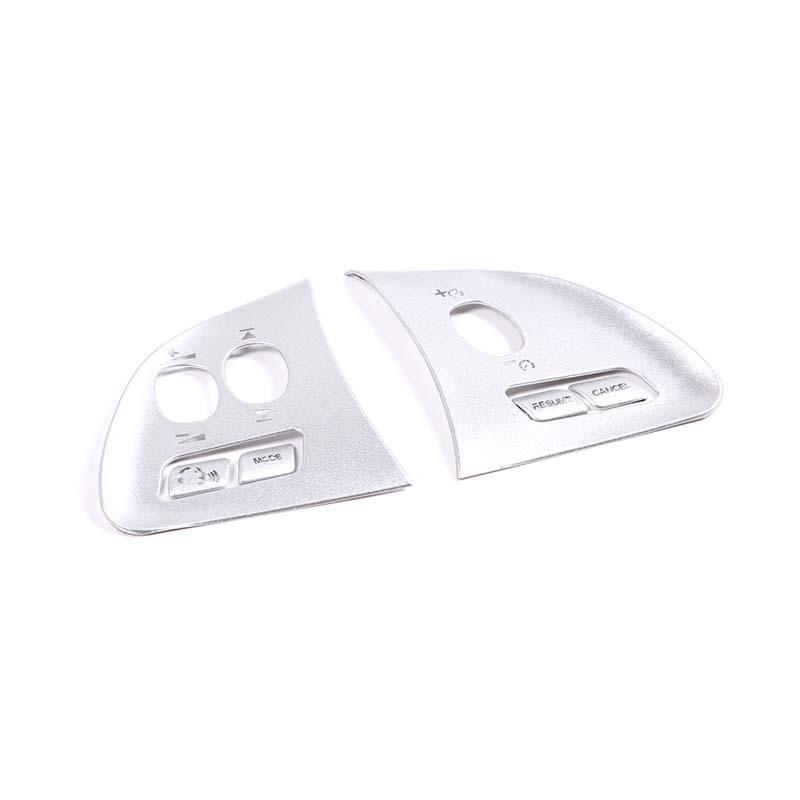 For Jaguar XF 2012-2015 Car Styling Stainless Steel Silver Car Steering Wheel Button Sticker Car Interior Accessories