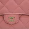 CHANEL AP2096 Pink Matte Caviar Skin Flap Phone Case Shoulder bag pinkUsed