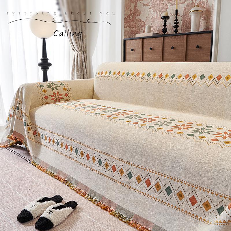 European Chenille Sofa Cover: All-Season Universal Slipcover
