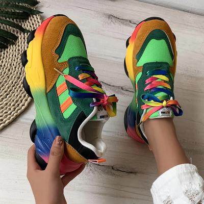Trend mody Damskie luksusowe masywne sneakersy Siateczkowe oddychające buty do sportu biegania na co dzień Damskie buty fitness wulkanizowane Duży rozmiar 43