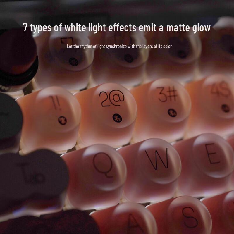 Lofree MAC Black Tube Lipstick Tri-Mode Magnetic Switch Mechanical Keyboard