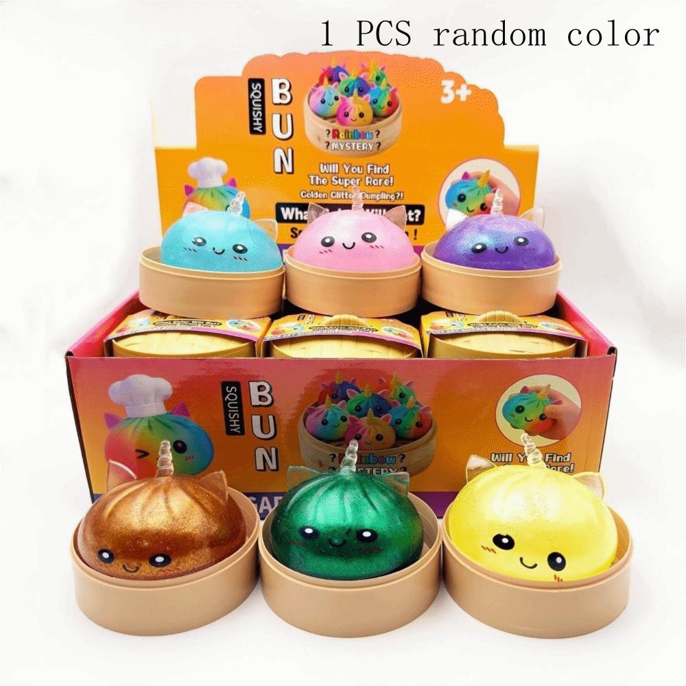 Slow Rebound Dumpling Squishy Toy Realistic Reduce Pressure Toy Dumpling Squeeze Toy Sensory Play