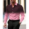 Gradient Men's Clothing Soft and Comfortable Men's Shirt Summer Hawaiian Shirt High Quality Men's Clothing Fashion Button Design