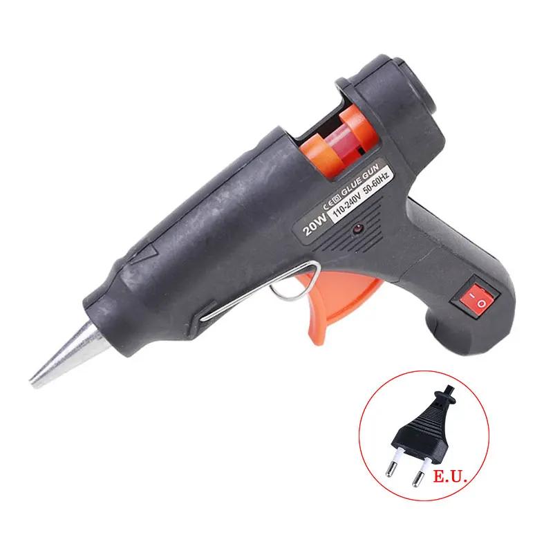20W Hot Melt Glue Gun with 7mm Glue Sticks Mini Household Heat Temperature Thermo Tool Industrial Repair Tools Gun
