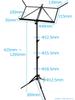 Vivace MS-500 Music Stand, Ultra-Lightweight Aluminum, Foldable (Carrying Bag Included), Color: Black