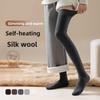 Wool Knee-length Socks, Children's Long Thigh-high Knee Pads, Anti-slip Silk Stockings, Warm and Cozy Long Stockings Made of Mulberry Silk.