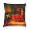 Flamenco Lola Flores Modern Throw Pillow Covers Living Room Decoration Spanish Dancer Pop Art Cushion Cover Pillowcase
