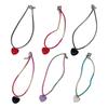 Fashion Sweet Heart Pendant Necklace Choker Neck Chain Elegant Clavicle Chain Gradient Crystal Beaded Necklace Jewelry