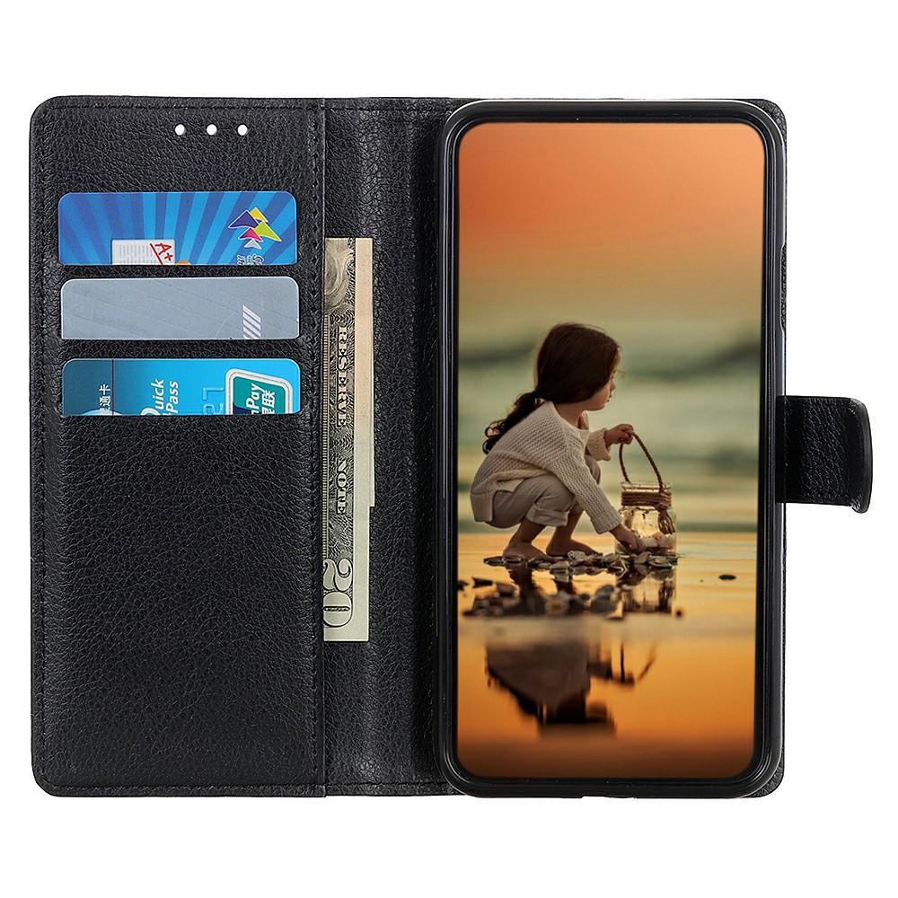 

For Samsung Galaxy A56 5G Wallet Case PU Leather Phone Cover Litchi Texture Blue