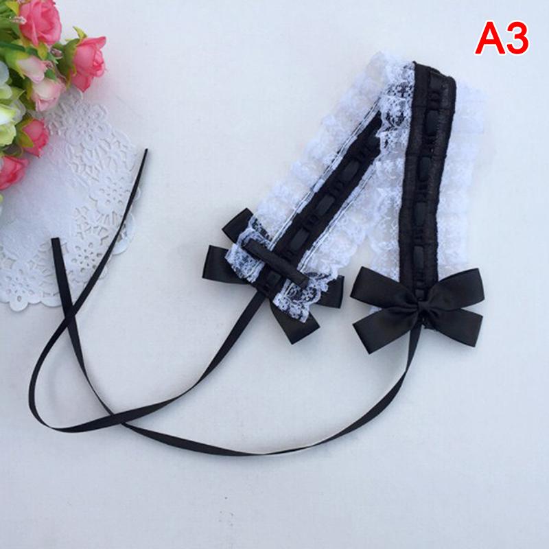 Lolita Tiara Headband Lolita Lace Bow Knot Ribbon Maid Diy Headband