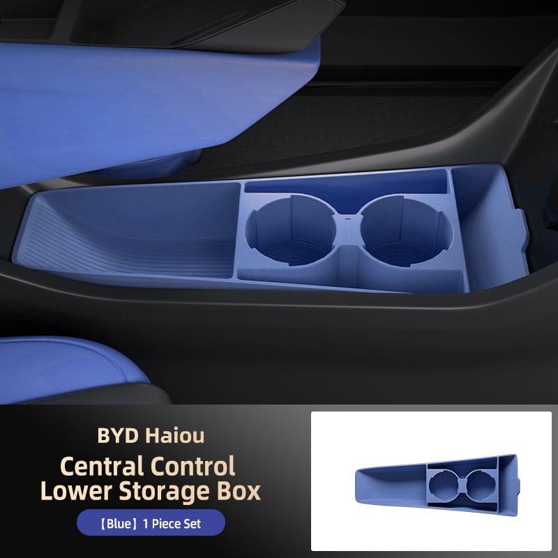 

Suitable for Byd Seagull Center Control Under Storage Box Storage Box Mat Lower Layer Decoration Car Supplies Accessories синий