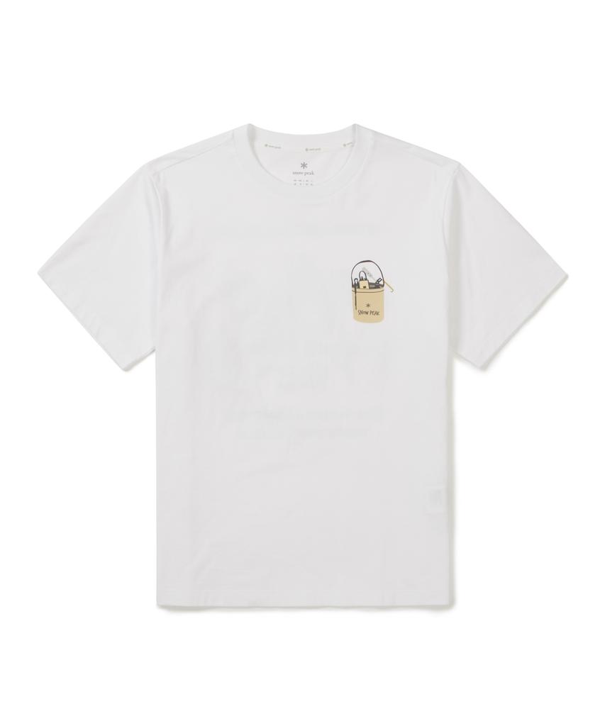 SNOWPEAK APPAREL Cotton Botanic Graphic Short Sleeve T-Shirt (S26Mufts60) White