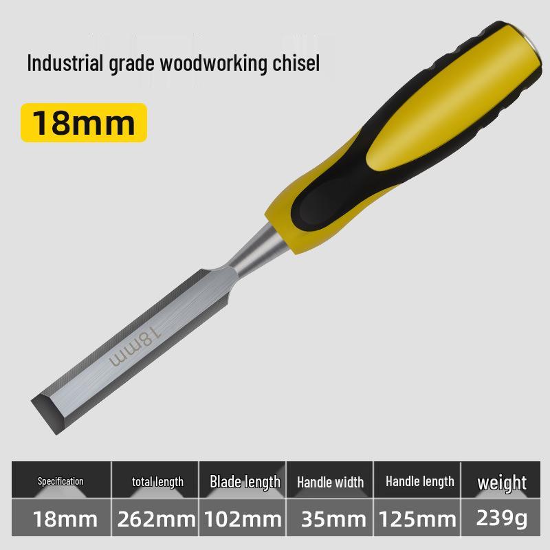 Premium Alloy Steel Woodworking Chisel Set – Complete Flat Chisel Tools for Carving and Decoration