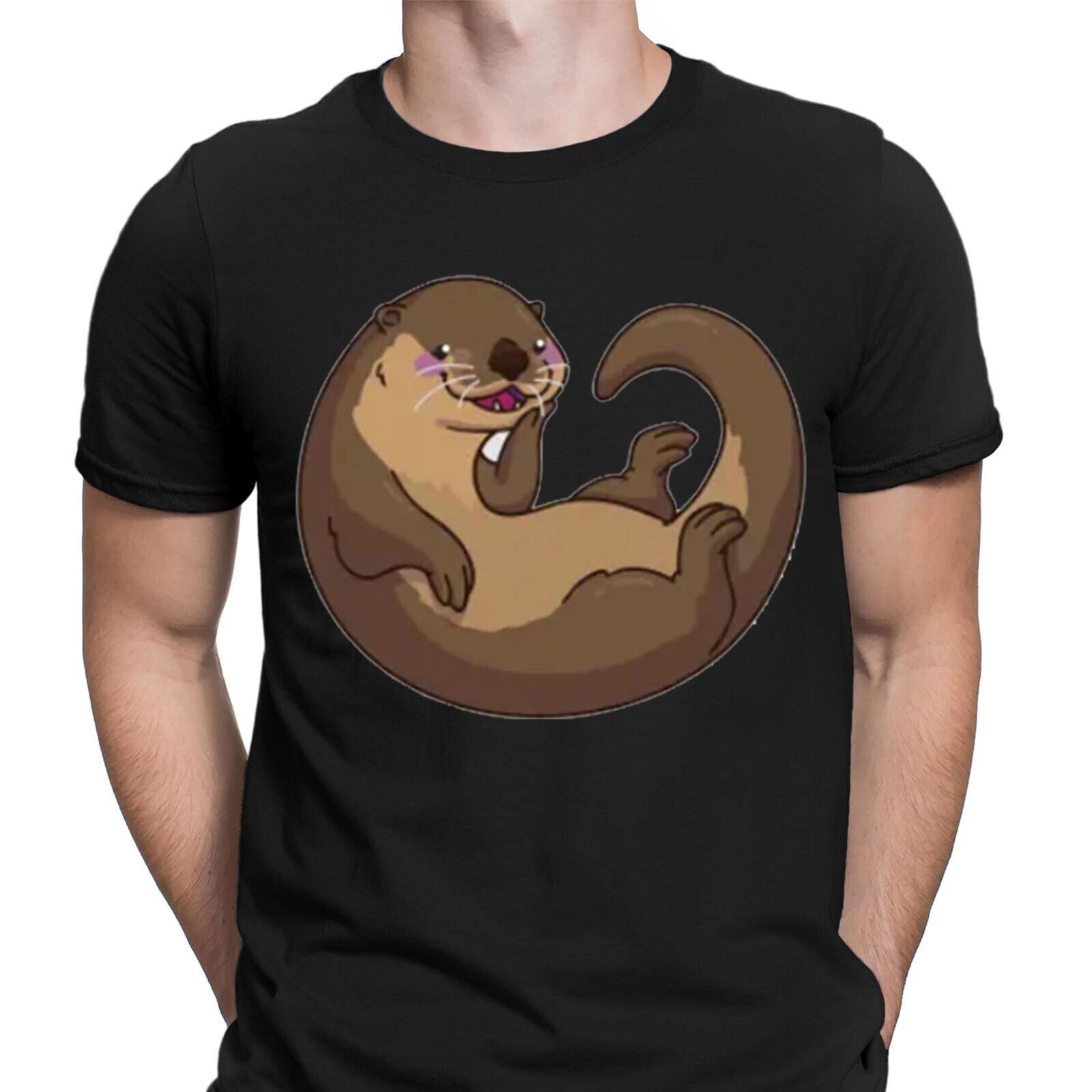 

Otter Cute Wildlife Animal Lovers Gift Humor Funny Mens T-shirts Tee Top #6ED L
