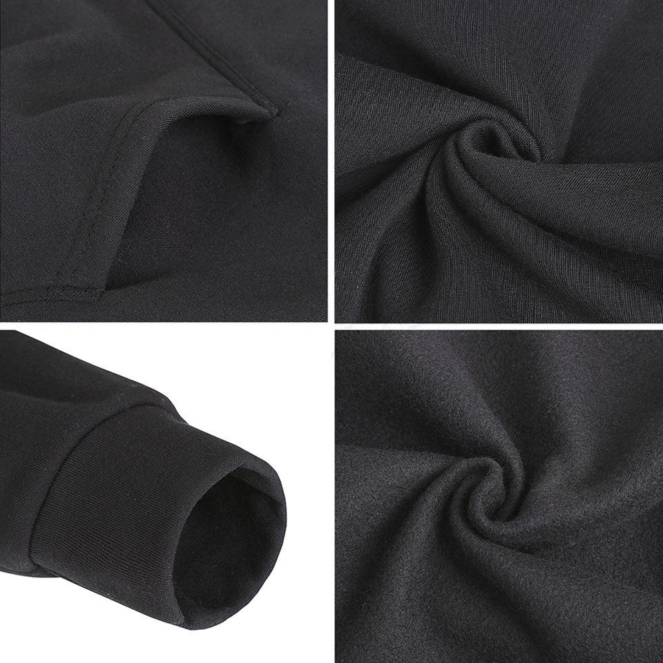 Autumn/Winter Unisex Loose Fleece-Lined Hooded Sweatshirt Jacket with Drop Shoulders - Solid Color Trendy Style in Stock