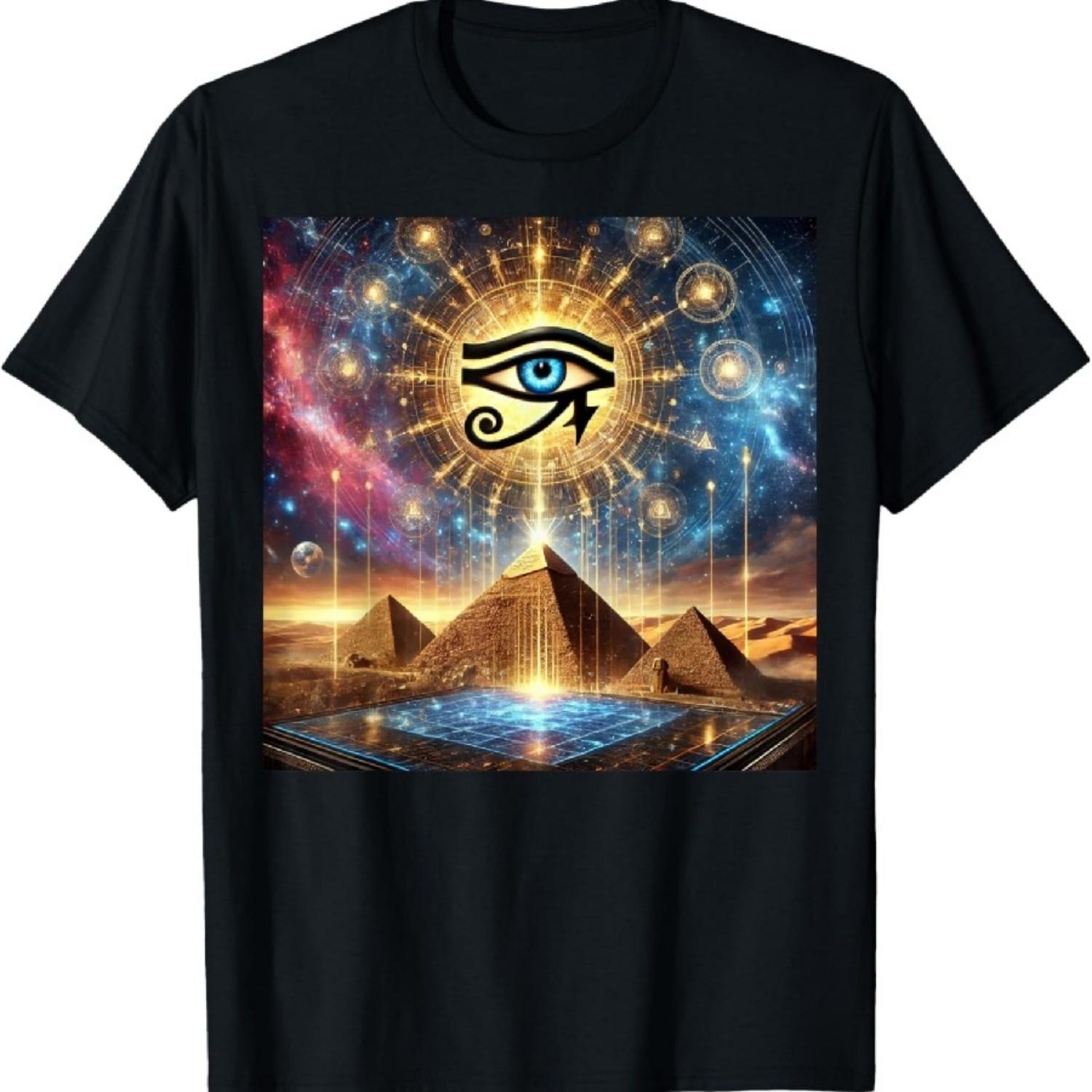 Египет Звездные врата Портал Научная фантастика Космическая Инопланетная Технология Футболка S