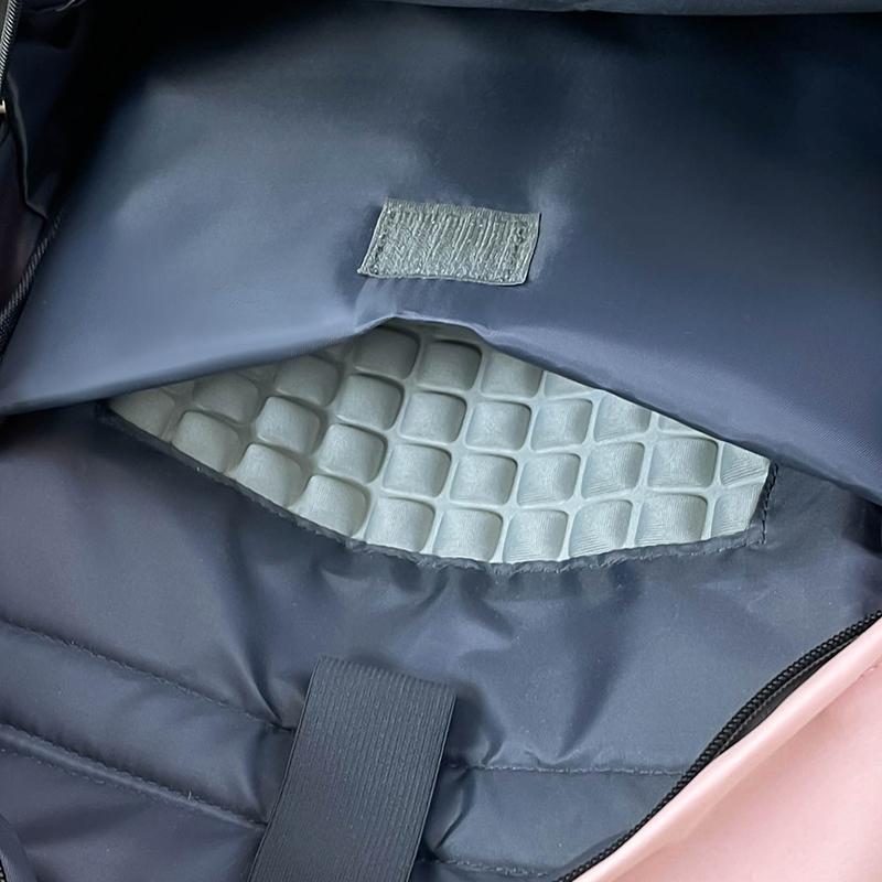 Women Solid Color Backpack Large Capacity Student Schoolbag Computer Backpack