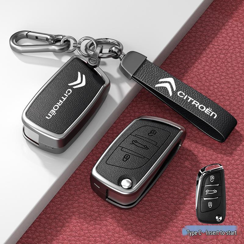 Car Key Cover & Buckle for Citroen C3XR, C4L, Tianyi, C5, C4 Sega, Elysee, C6 Models