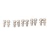 10pcs Ball Head Screw Replacement Ball Head Screw Fastener for WLtoys 144001 144002 144010 124010 124008 124007 RC Car
