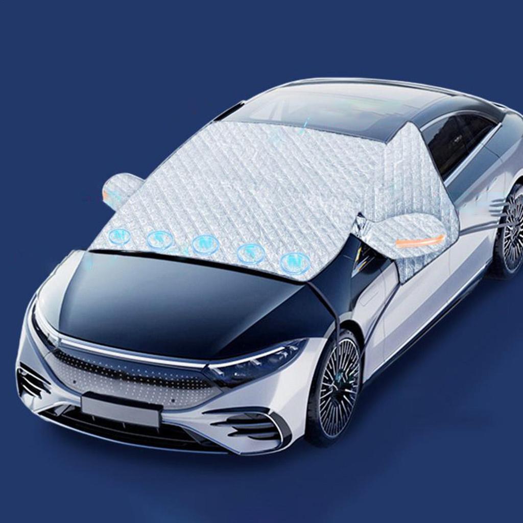 Windshield Cover For Snow Magnetic Windscreen Protector Front Windshield Anti-Snow Block For Winter Snowy Days Freezing Rain