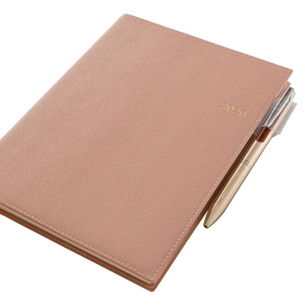 NOLTY April Weekly Pink 9684 Planner, 2026, Start, A5, Access, 5, Beige,