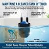 Toilet Tank Cleaner Tablet Holder Prevents Early Dissolving & Staining Secure Clip-On Design