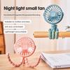 Portable Bendable Handheld Fan Rechargeable 3 Wind Speeds Long Battery Life with Phone Holder for Outdoor Activities