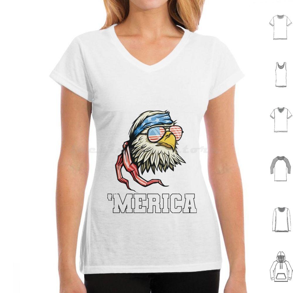 4th Of July Merica Bald Eagle Patriotic Veteran T Shirt 6xl Cotton Cool Tee Eagle Bald Eagle Mericaw Memorial Day Veterans Day