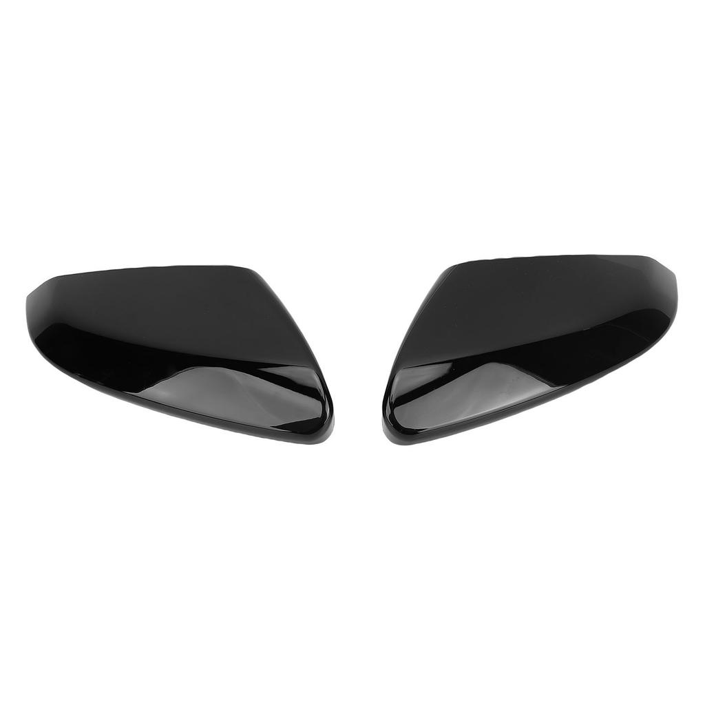 Side Door Rearview Mirror Cap Bright Black Weatherproof Car Door Side Mirror Cover