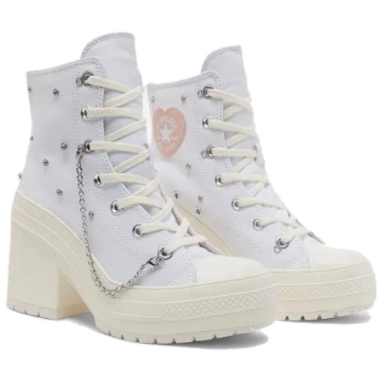 Converse Chuck 70 Wygodne Wysokie Płócienne Buty Damskie sneakersy Białe A10303C