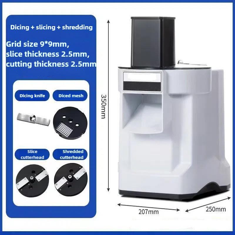 

Коммерческая электрическая машина для нарезки овощей 9x9 мм - Нарезка кубиками, ломтиками, соломкой для картофеля, редиса, съемные моющиеся части