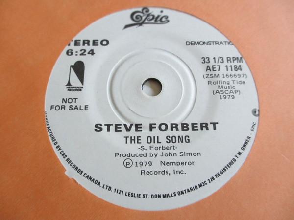 

7inch Record STEVE FORBERT The Oil Song AE71184 Epic 1979 Canada Rock Used