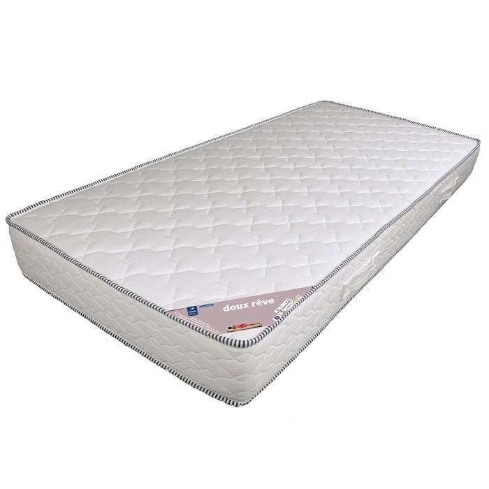Matelas 160x200 x 18,5 cm - Très Soutien Ferme - Mousse 30 Kg-m3 HD Haute Résilience - hypoallergénique