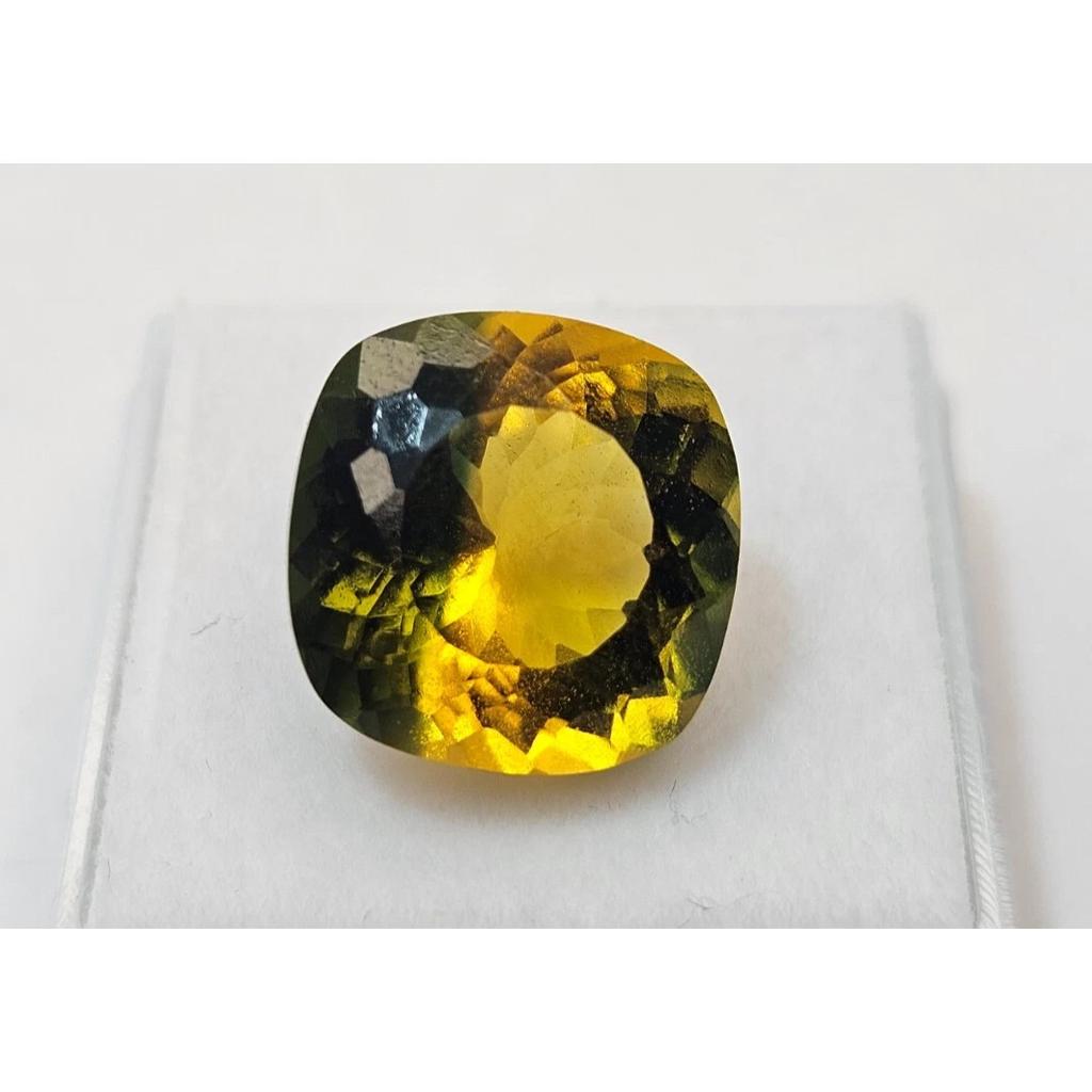 Cushion Cut Natural Tourmaline Bi-Color 9+ Ct Fabulous Certified Loose Gemstone