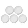 5PCS Sponge Transparent Storage Box Multipurpose Portable Round Clear Small Plastic Containers for Small Items Crafts