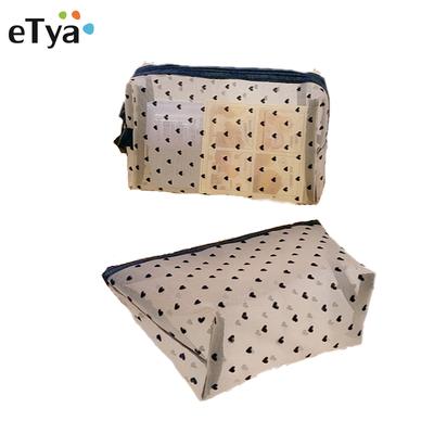 1 Pcs Cosmetic Bag Black Heart-shaped Mesh Makeup Bag Zipper Beauty Case Large Toiletry Women Men Travel Toiletry Bags