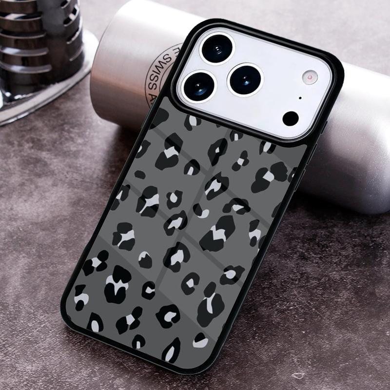 Fashion Leopard Print Phone Case for iPhone 17 16 15 Pro Max Air 14 13 12 11 Plus Shockproof Cover