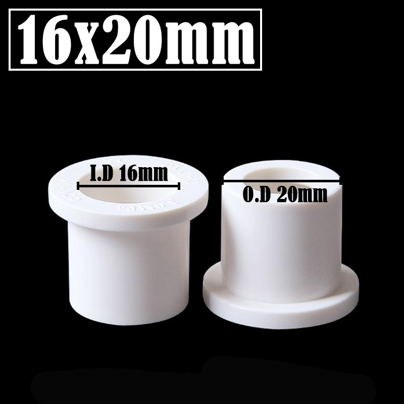 5Pcs/Lot I.D 20/25/32/40/50/63mm PVC Bushing Reducer Connector White PVC Pipe Joints Garden Water Supply Tube Reducing Union