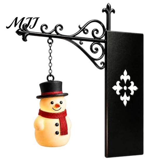 Battery Operated Bookshelf Lamp Christmas Lamp, Nook Light with Warm LED Nightlight, 3D Printed Shade, Whimsical Library Display Vintage Hidden Metal