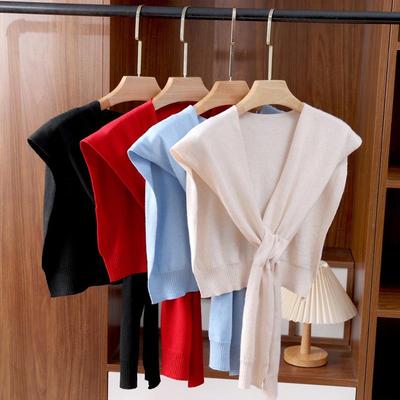 Stylish Versatile Korean Knit Shawl for Women - Perfect Summer Outerwear with Dresses or Shirts