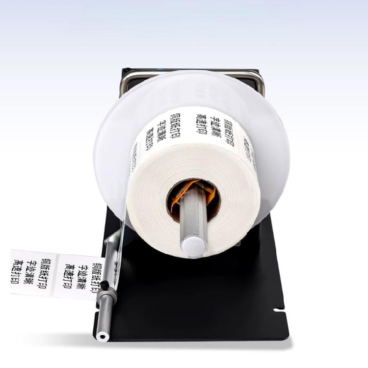 Sistema di riavvolgimento etichette compatibile con stampanti con adattabilità senza anima Sincronizzazione automatica della velocità per applicazioni in magazzino di fabbrica